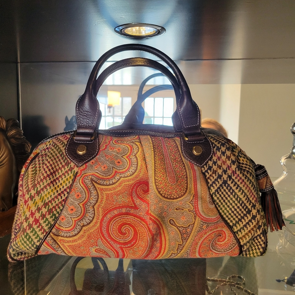 🌟``SOLD SOLD SOLD 🌟 ~~~ETRO Vintage Tapestry Satchel – - Picture 14 of 16